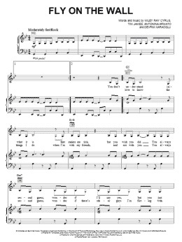 page one of Fly On The Wall (Piano, Vocal & Guitar Chords (Right-Hand Melody))