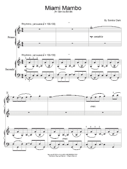 page one of Miami Mambo (Piano Duet)