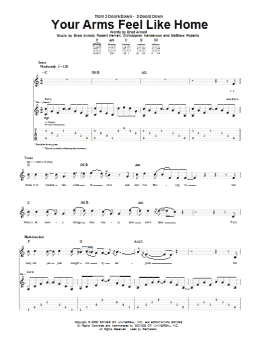 page one of Your Arms Feel Like Home (Guitar Tab)