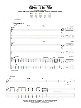 page one of Give It To Me (Guitar Tab)