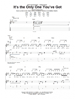 page one of It's The Only One You've Got (Guitar Tab)