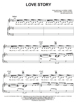 page one of Love Story (Piano, Vocal & Guitar Chords (Right-Hand Melody))