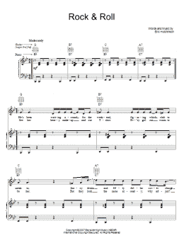 page one of Rock & Roll (Piano, Vocal & Guitar Chords (Right-Hand Melody))