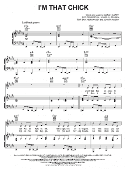 page one of I'm That Chick (Piano, Vocal & Guitar Chords (Right-Hand Melody))