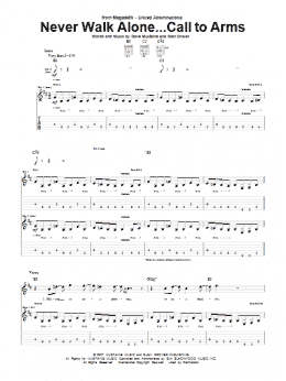 page one of Never Walk Alone...Call To Arms (Guitar Tab)