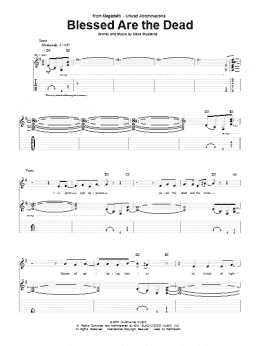 page one of Blessed Are The Dead (Guitar Tab)