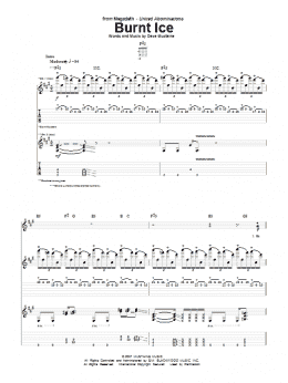 page one of Burnt Ice (Guitar Tab)