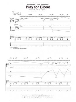 page one of Play For Blood (Guitar Tab)