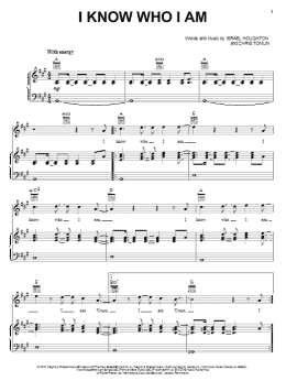 page one of I Know Who I Am (Piano, Vocal & Guitar Chords (Right-Hand Melody))