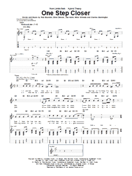 page one of One Step Closer (Guitar Tab)