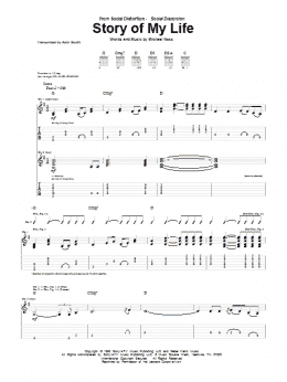 page one of Story Of My Life (Guitar Tab)