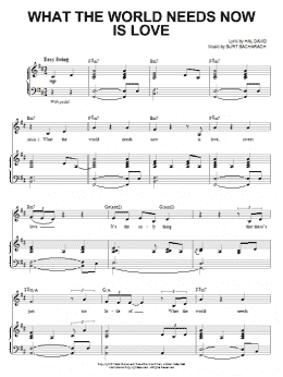 page one of What The World Needs Now Is Love (Piano & Vocal)