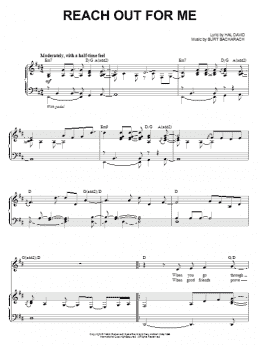 page one of Reach Out For Me (Piano & Vocal)