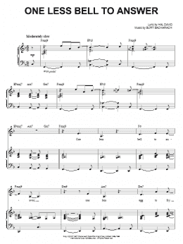 page one of One Less Bell To Answer (Piano & Vocal)