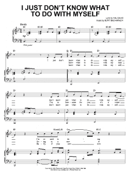 page one of I Just Don't Know What To Do With Myself (Piano & Vocal)