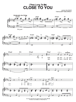 page one of (They Long To Be) Close To You (Piano & Vocal)