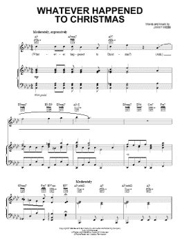 page one of Whatever Happened To Christmas (Piano, Vocal & Guitar Chords (Right-Hand Melody))
