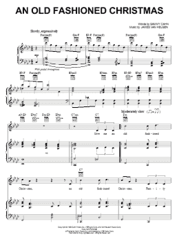 page one of An Old Fashioned Christmas (Piano, Vocal & Guitar Chords (Right-Hand Melody))