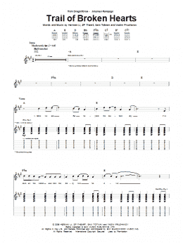 page one of Trail Of Broken Hearts (Guitar Tab)