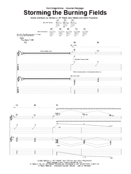page one of Storming The Burning Fields (Guitar Tab)