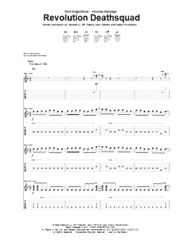 page one of Revolution Deathsquad (Guitar Tab)