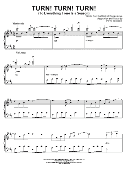 page one of Turn! Turn! Turn! (To Everything There Is A Season) (Piano Solo)