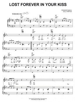 page one of Lost Forever In Your Kiss (Piano, Vocal & Guitar Chords (Right-Hand Melody))