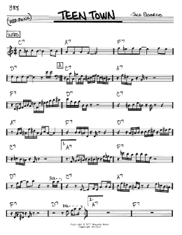 page one of Teen Town (Real Book – Melody & Chords – C Instruments)