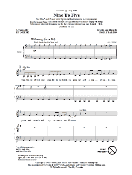 page one of Nine To Five (arr. Ed Lojeski) (SSA Choir)