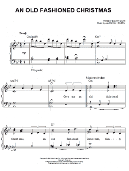 page one of An Old Fashioned Christmas (Easy Piano)