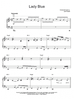 page one of Lady Blue (Easy Piano)