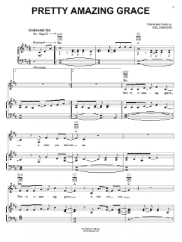 page one of Pretty Amazing Grace (Piano, Vocal & Guitar Chords (Right-Hand Melody))