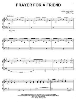 page one of Prayer For A Friend (Piano Solo)