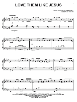 page one of Love Them Like Jesus (Piano Solo)