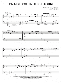 page one of Praise You In This Storm (Piano Solo)