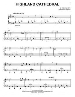 page one of Highland Cathedral (Piano Solo)