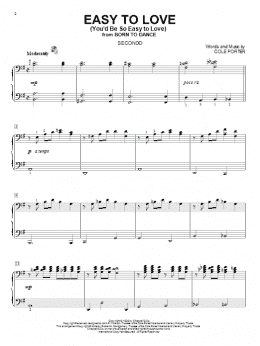 page one of Easy To Love (You'd Be So Easy To Love) (Piano Duet)