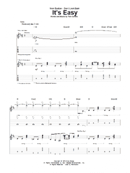 page one of It's Easy (Guitar Tab)