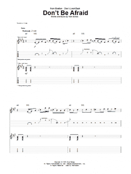 page one of Don't Be Afraid (Guitar Tab)