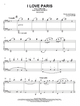 page one of I Love Paris (Piano Duet)