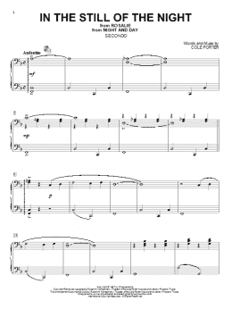 page one of In The Still Of The Night (Piano Duet)