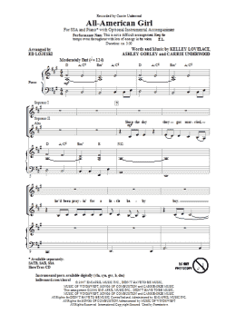 page one of All-American Girl (SSA Choir)
