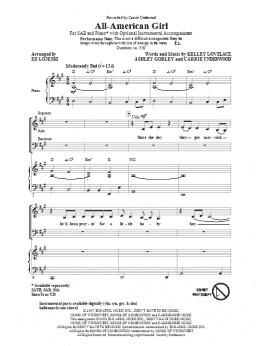 page one of All-American Girl (SAB Choir)