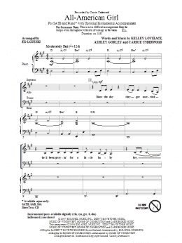 page one of All-American Girl (SATB Choir)