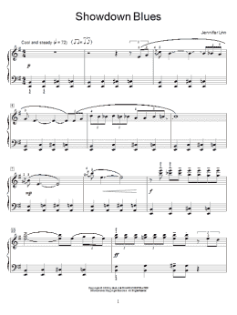 page one of Showdown Blues (Educational Piano)