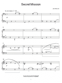 page one of Secret Mission (Educational Piano)