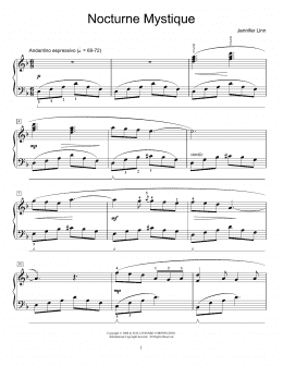 page one of Nocturne Mystique (Educational Piano)