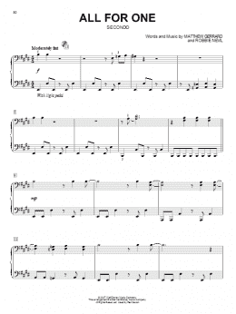 page one of All For One (Piano Duet)