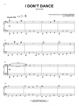 page one of I Don't Dance (Piano Duet)