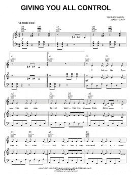 page one of Giving You All Control (Piano, Vocal & Guitar Chords (Right-Hand Melody))